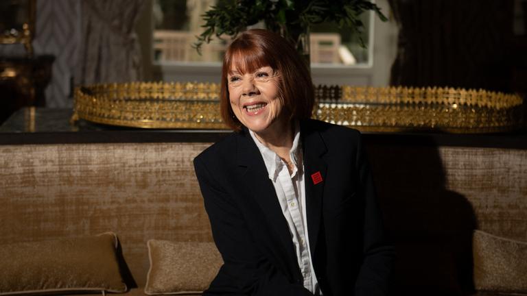 Gisèle Pelicot bei einem Fototermin in Madrid.