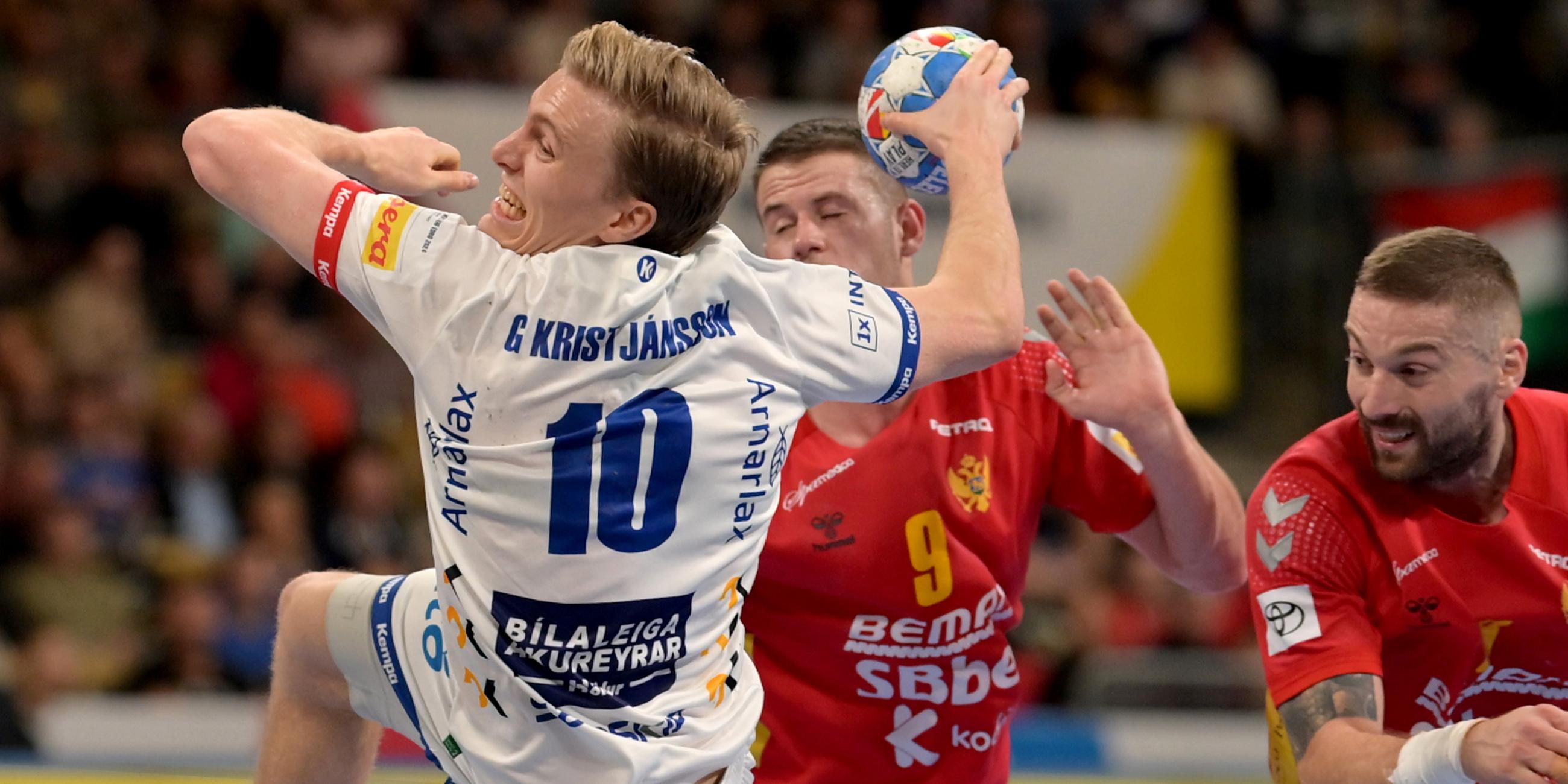 Kristjansson im Spiel gegen Montenegro