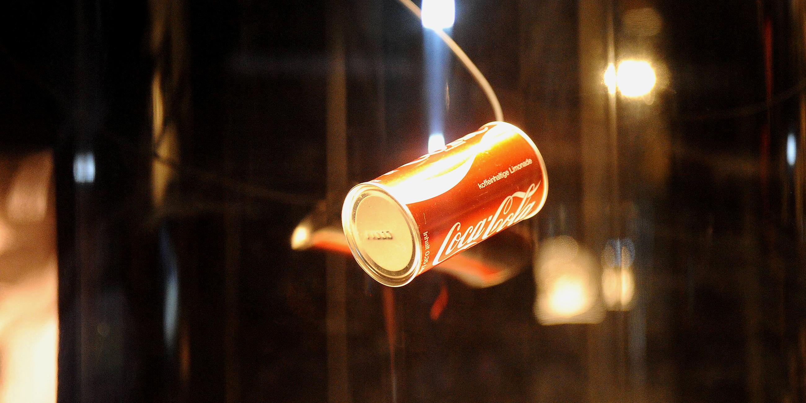 Die berühmte Cola-Dose im Borussia-Vereinsmuseum.