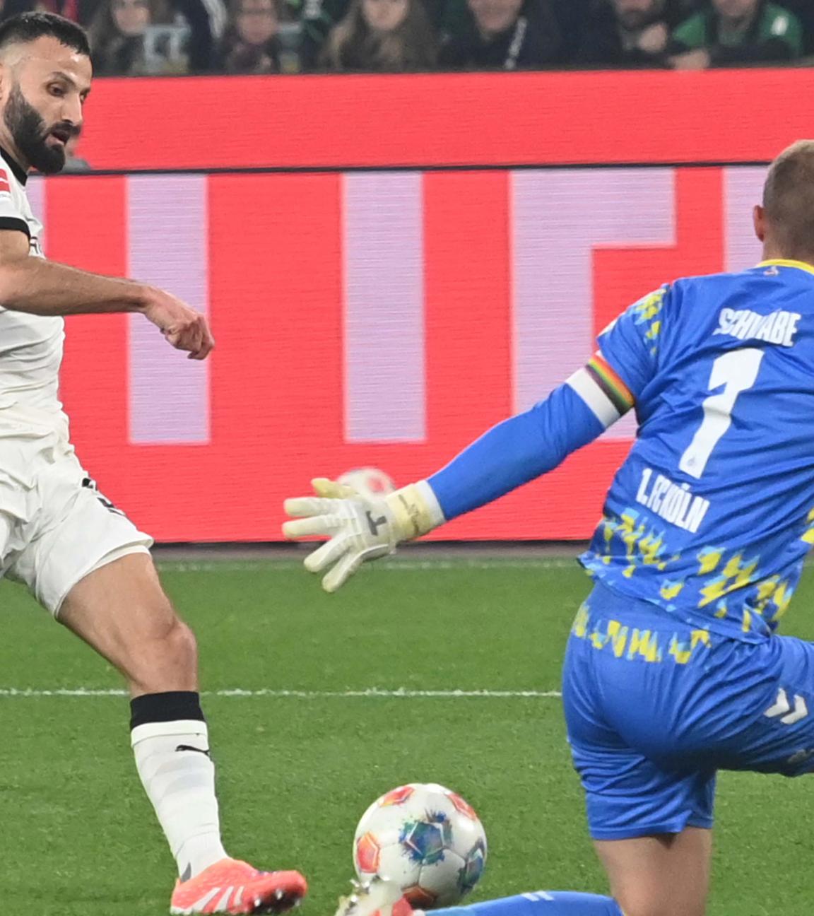 Franck Honorat und Marvin Schwäbe in Mönchengladbach am 08.11.25