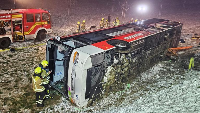Busunfall durch Glatteis