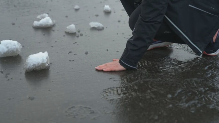 Vorankommen trotz Glatteis