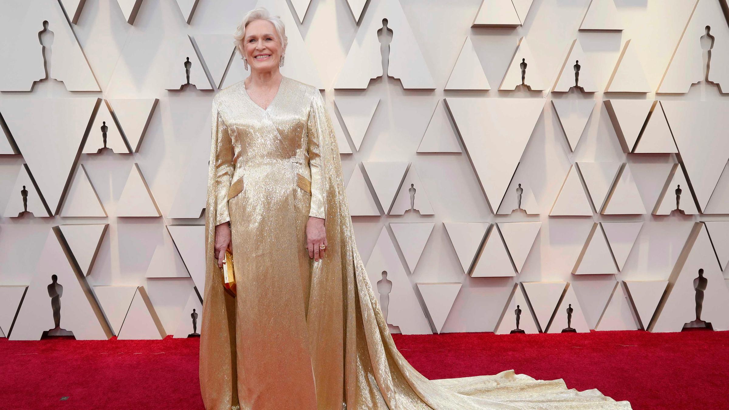 Schauspielerin Glenn Close auf dem Roten Teppich bei der Oscar-Nacht 2019.