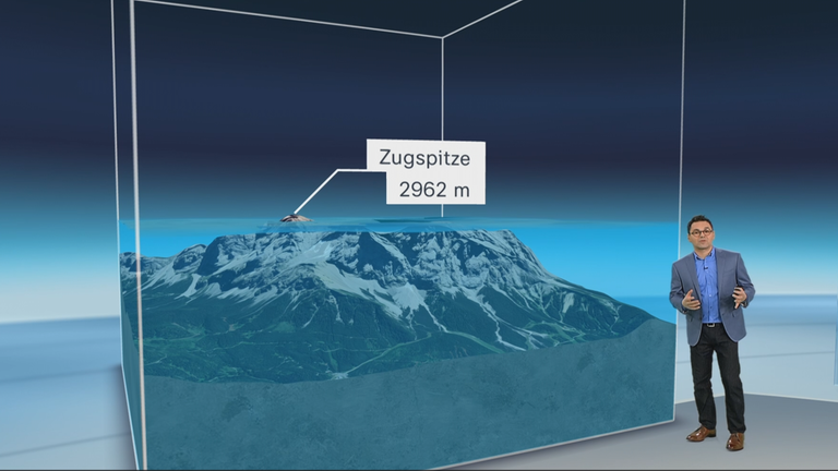 3D-Studio, 3D-Grafik, Özden Terli, Zugspitze, Gletscher, Würfel, Schmelzwasser