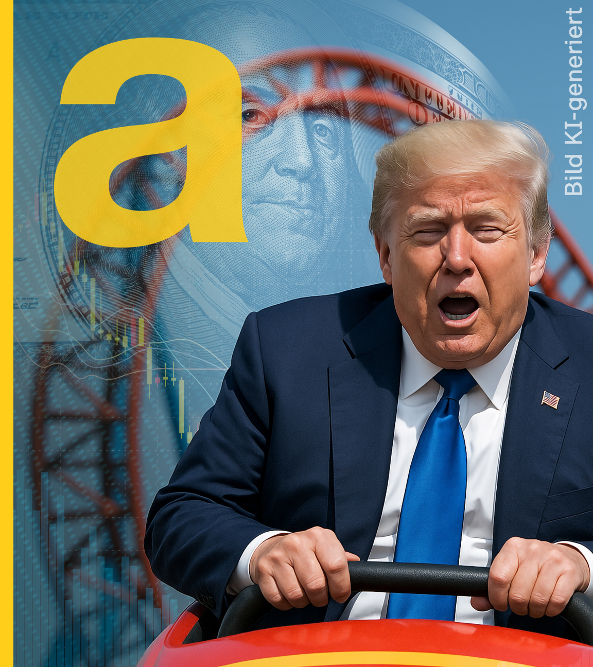 Donald Trump sitzt in der Achterbahn