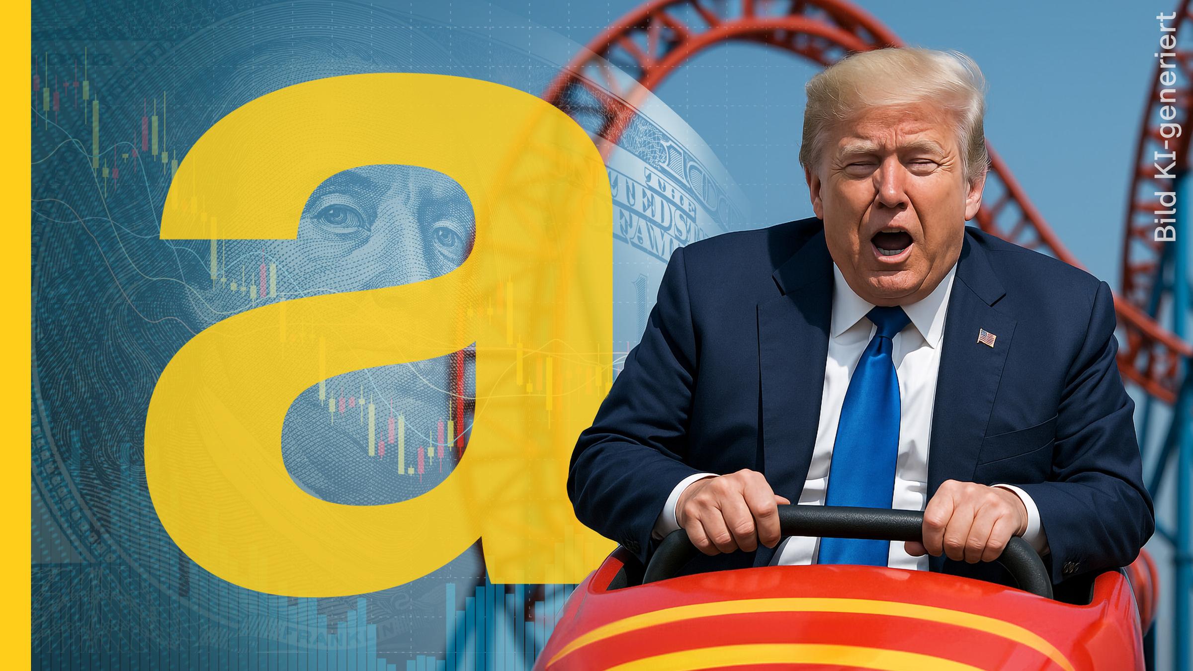 Donald Trump sitzt in der Achterbahn