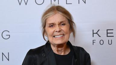 Die US-Journalistin Gloria Steinem bei ihrer Ankunft zum ersten "Caring For Women"-Dinner der Kering Foundation in New York.