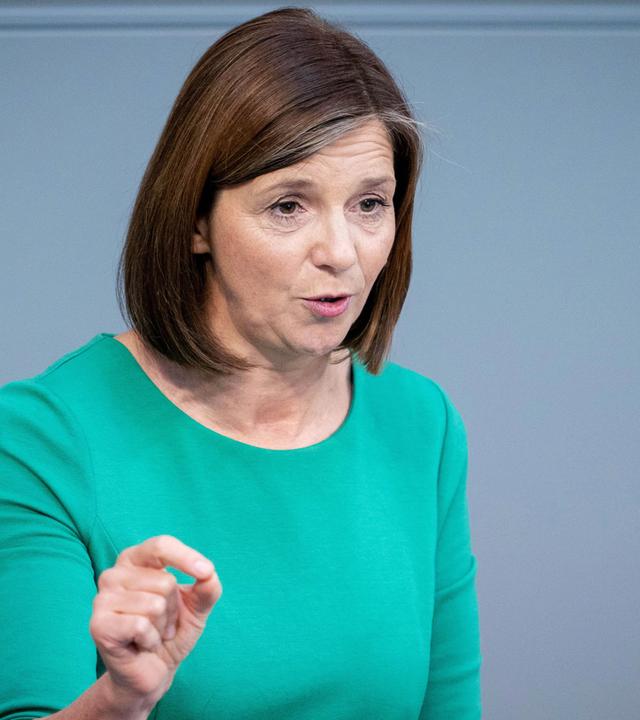 Göring-Eckardt (Bündnis 90/Die Grünen) bei der Generaldebatte im Bundestag am 11.09.2019 in Berlin