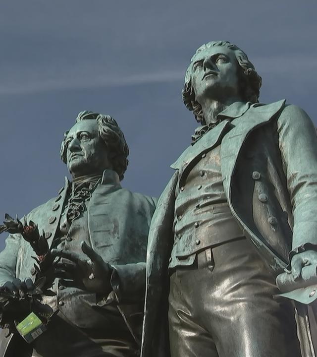 Goethe-Schiller-Denkmal in Weimar