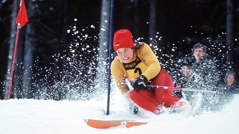 Rosi Mittermaier holte bei den Olympischen Spielen 1976 zwei Goldmedaillen.