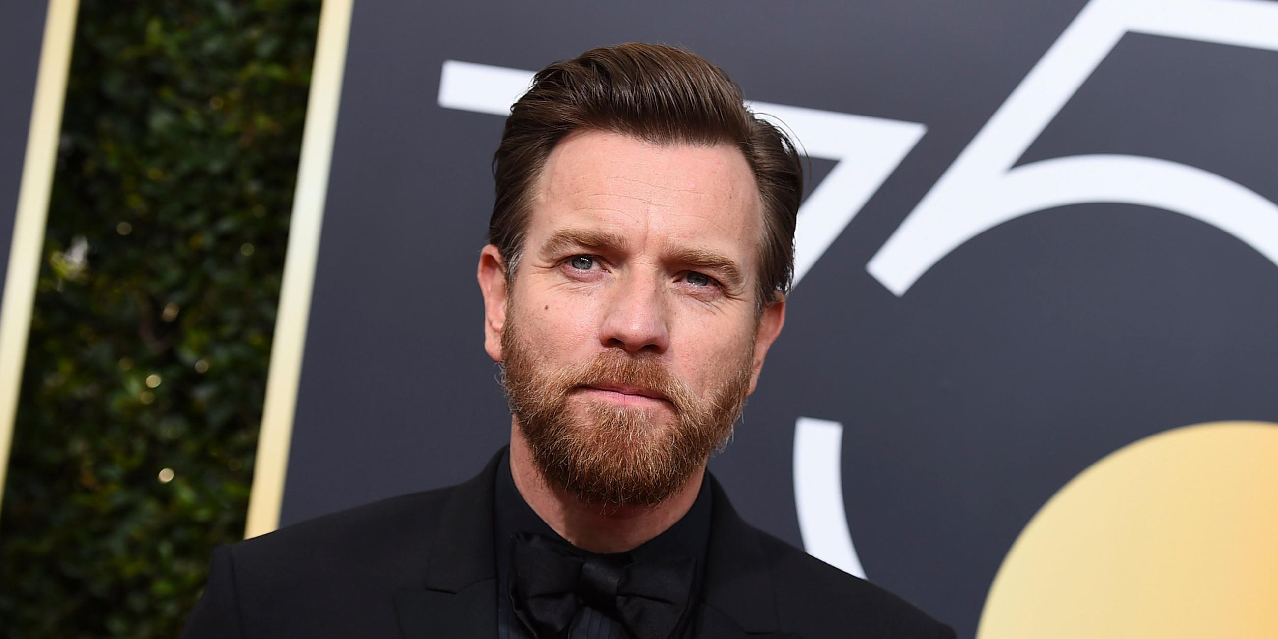 Gewinner in der Kategorie bester Darsteller, Miniserie oder Fernsehfilm: Ewan McGregor bei der 75. Golden Globe Verleihung in Beverly Hills (USA)