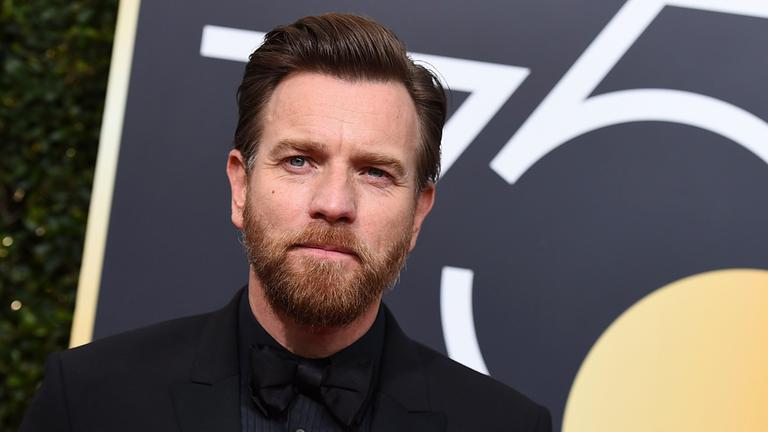 Gewinner in der Kategorie bester Darsteller, Miniserie oder Fernsehfilm: Ewan McGregor bei der 75. Golden Globe Verleihung in Beverly Hills (USA)