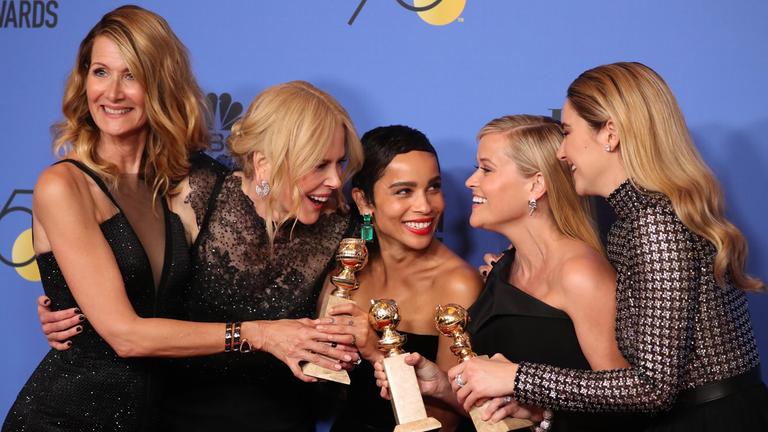 Gewinner in der Kategorie beste Miniserie oder Fernsehfilm: «Little Big Lies» bei der 75. Golden Globe Verleihung in Beverly Hills (USA)