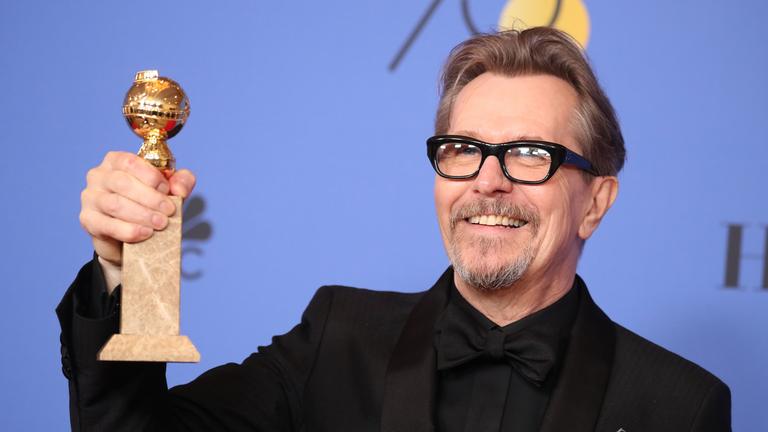 Gewinner in der Kategorie bester Darsteller: Gary Oldman bei der 75. Golden Globe Verleihung in Beverly Hills