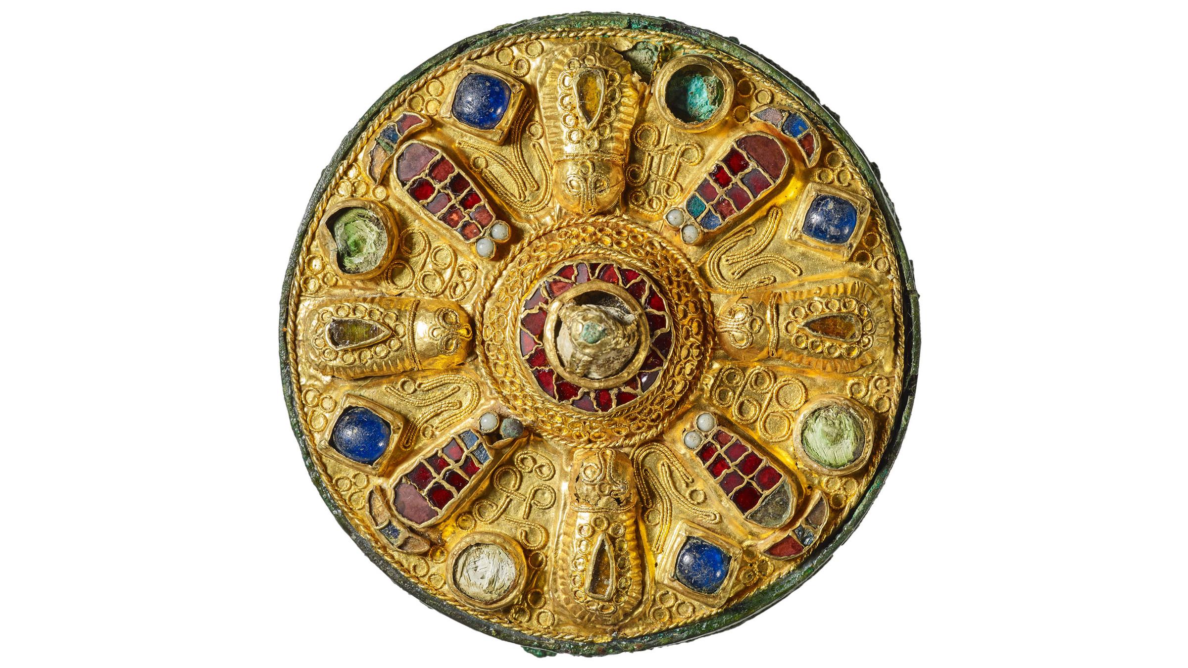 Merowingerzeitliche Goldscheibenfibel, 7. Jh. n. Chr.