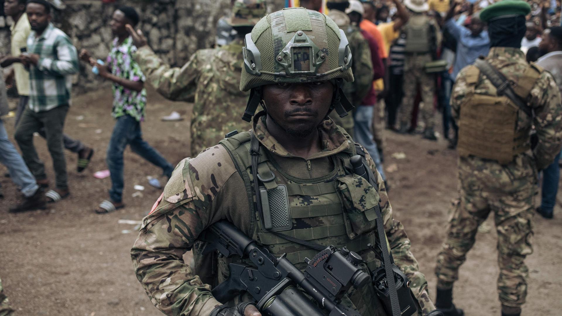 Rebellen in Goma Kongo