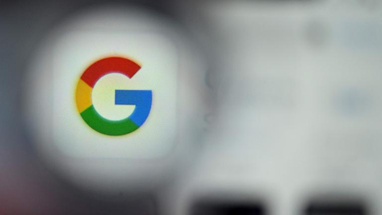 This illustration photograph taken on December 22, 2023, shows the logo of US multinational technology and Internet-related services company Google displayed on a smartphone's screen.