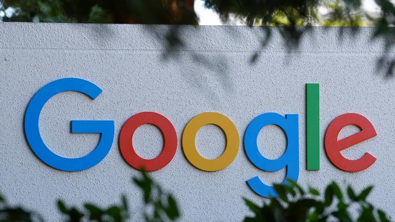 Google-Logo am Google-Hauptsitz