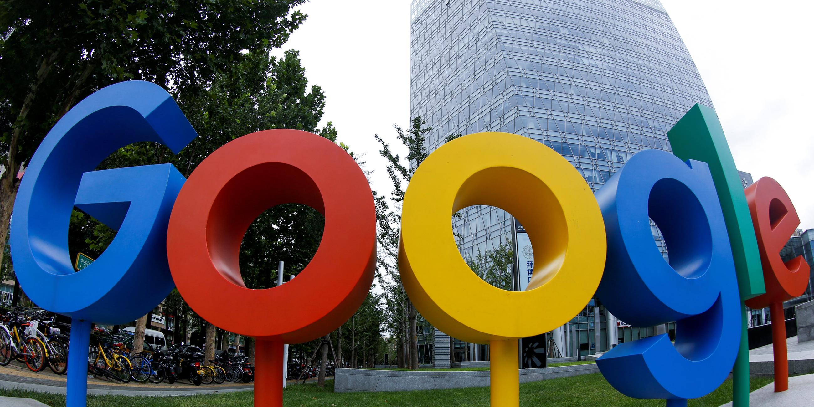 Archiv: Google-Logo, aufgenommen am 08.08.2018 in Peking (China)