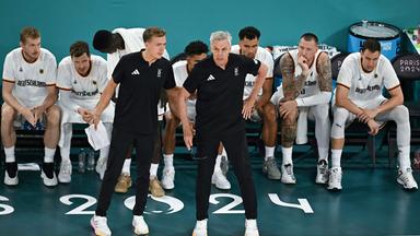 Deutschlands Trainer Gordon Herbert an der Seitenlinie