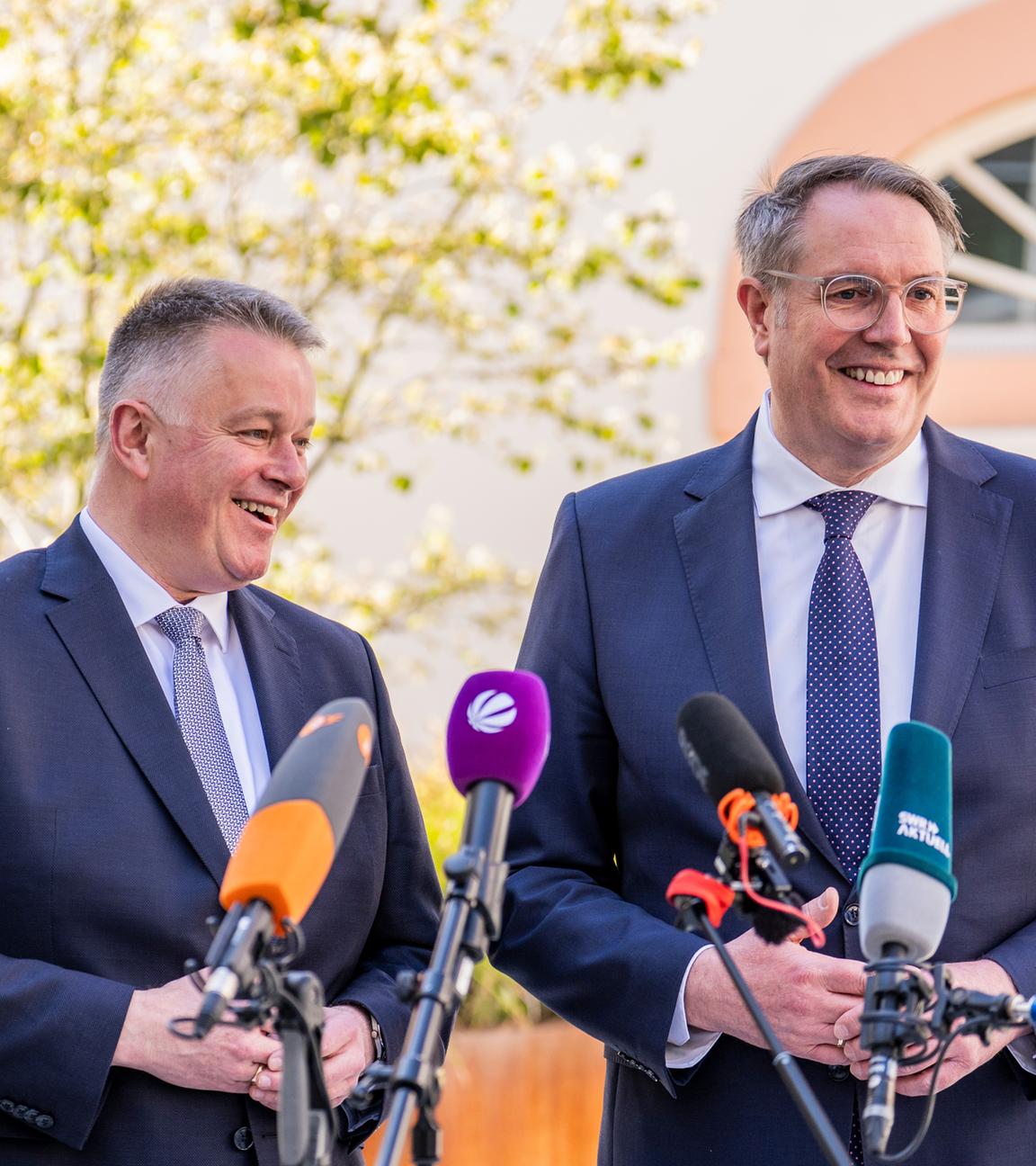 Gordon Schnieder (l, CDU) und Alexander Schweitzer (SPD), Archivbild