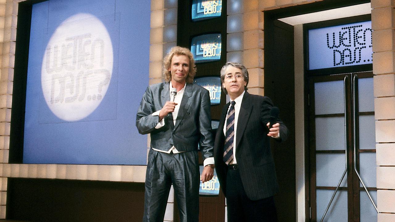 Thomas Gottschalk und Frank Elstner 1986 bei "Wetten, dass..?"