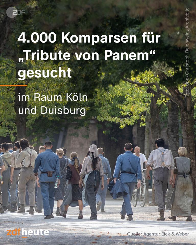 Grafik: 4000 Komparsen für "Tribute von Panem" gesucht