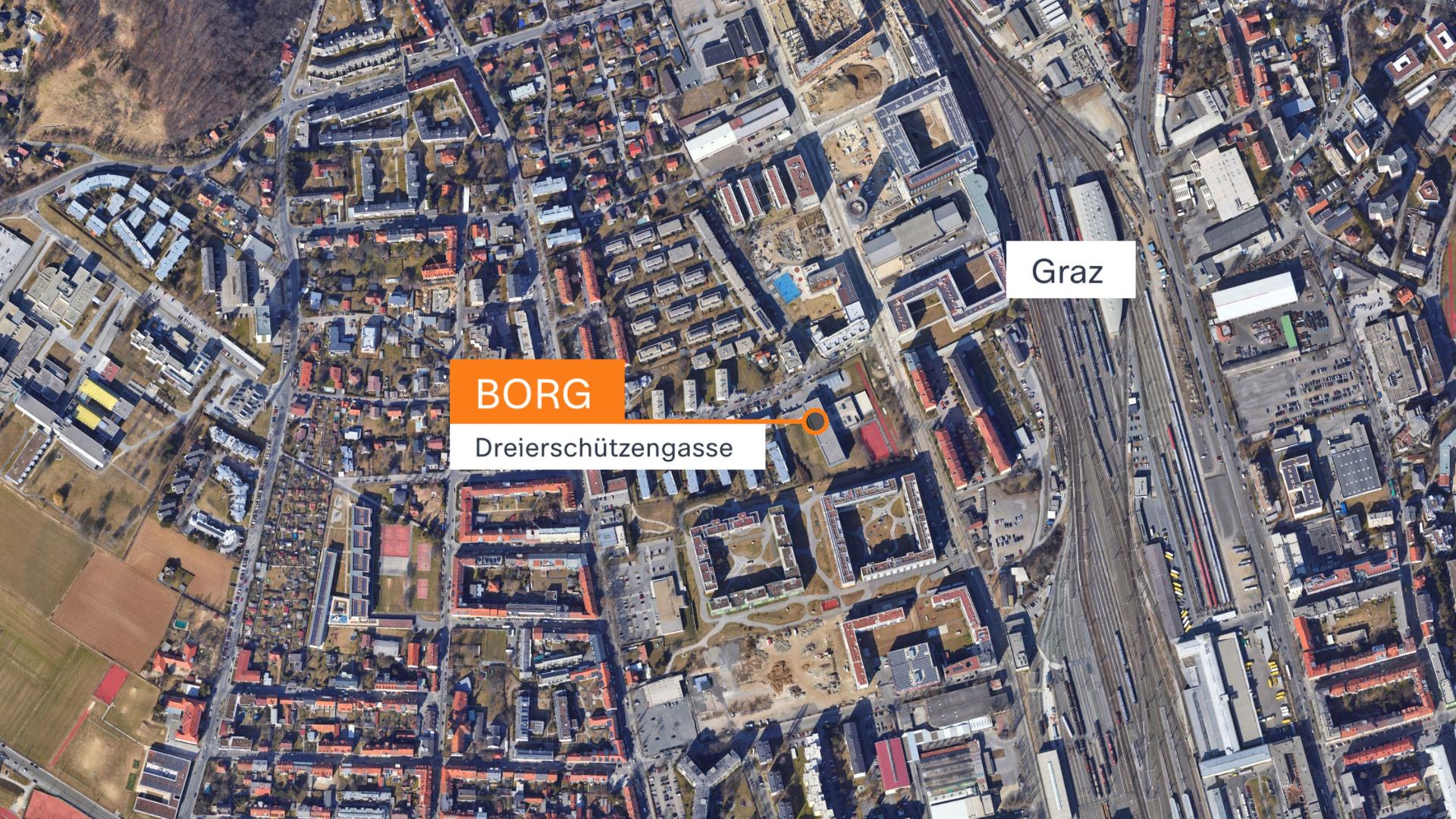 Grafik: Borg - Dreierschützengasse