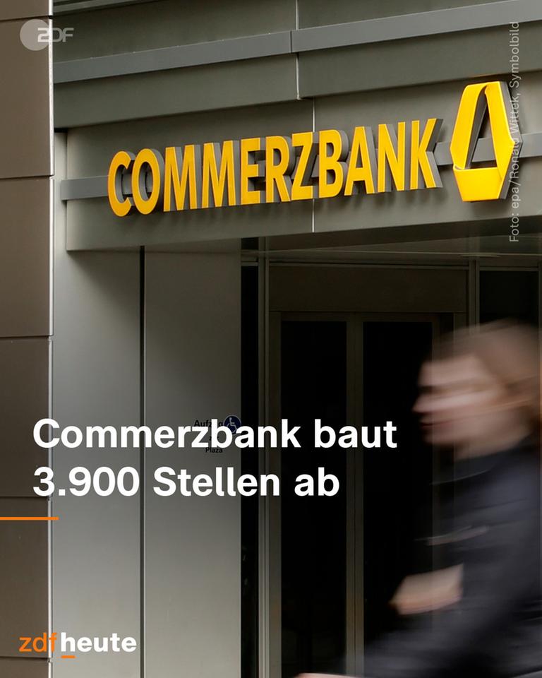 Grafik: Commerzbank baut 3.900 Stellen ab