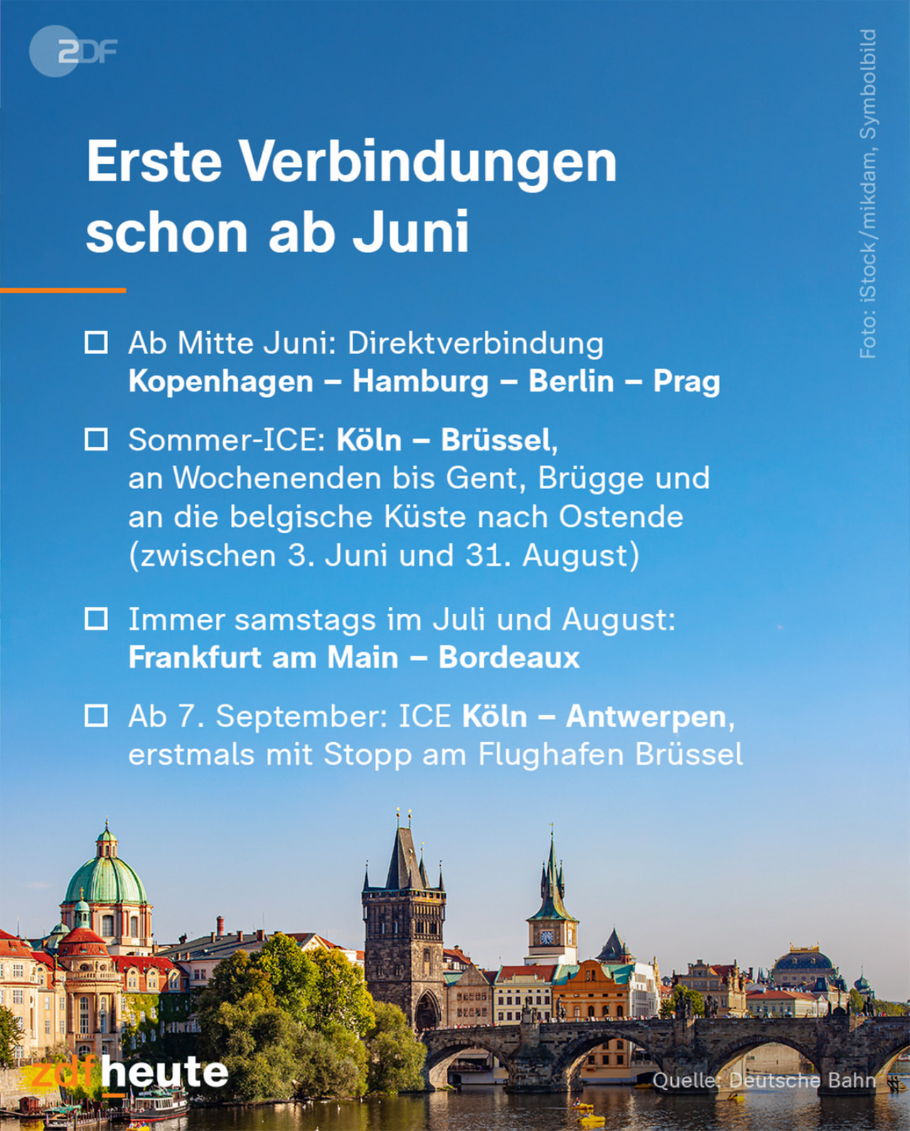 Grafik: Deutsche Bahn baut Europaverbindungen aus - erste Verbindungen ab Juni