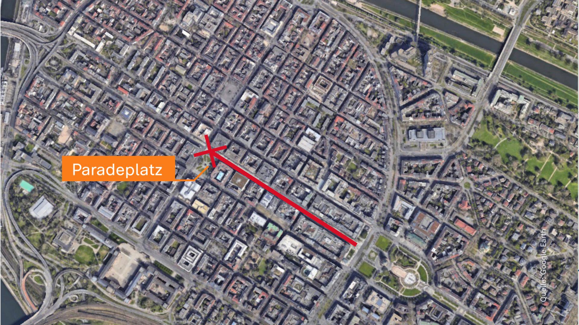Grafik, Karte, Mannheim