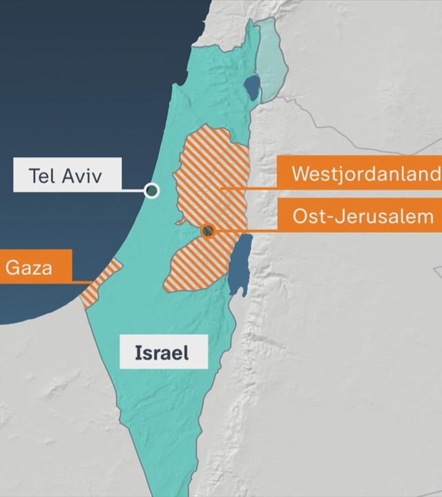 Grafik Karte Nah-Ost-Konflikt