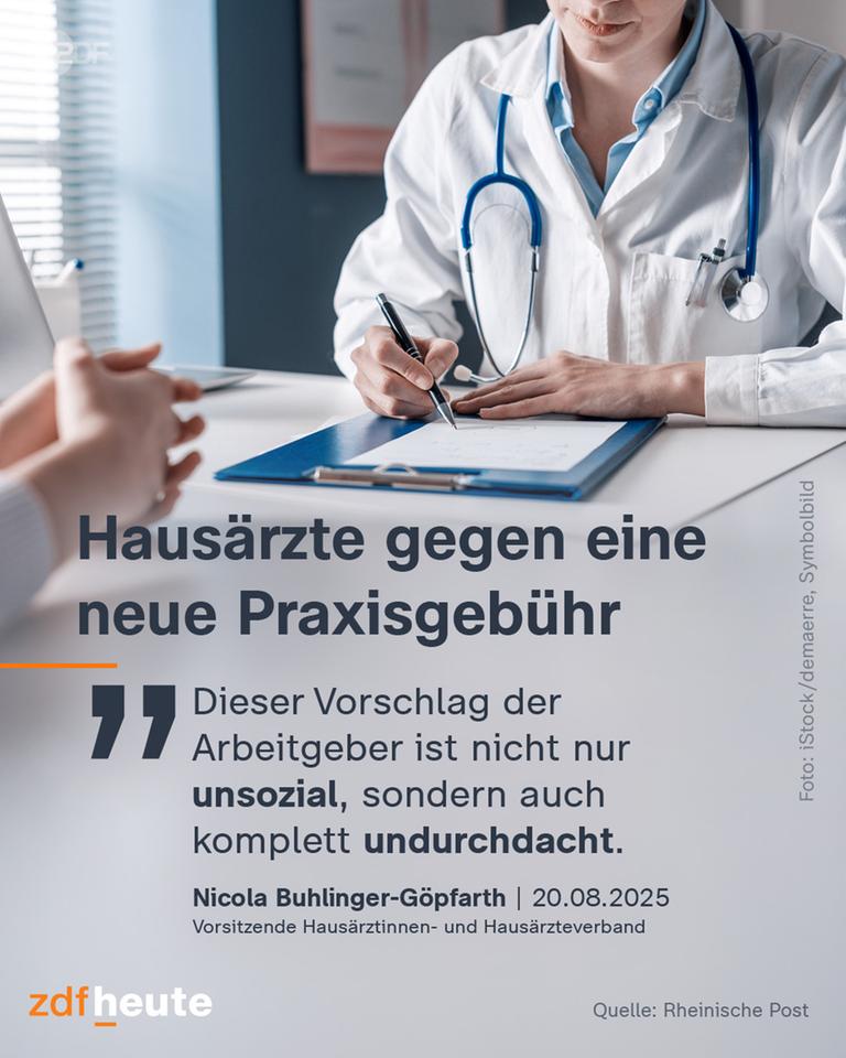 Grafik: Hausärzte gegen eine neue Praxisgebühr