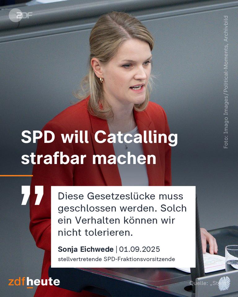 Grafik: SPD will Catcalling strafbar machen