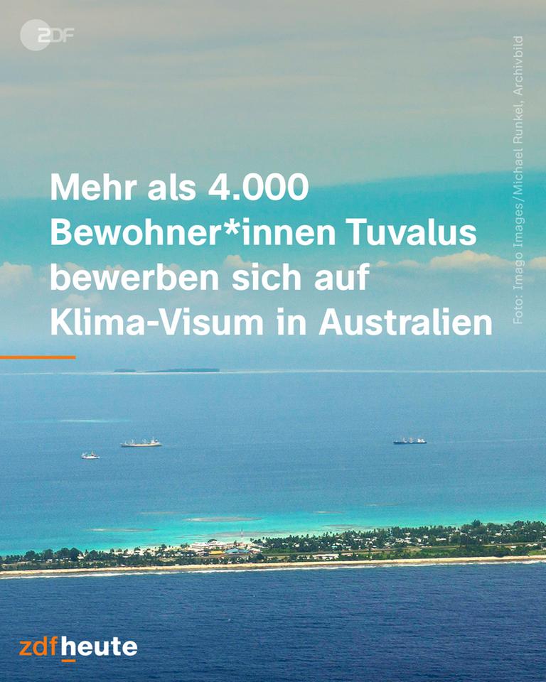Grafik: Mehr als 4000 Bewohner*innen Tuvalus bewerben sich auf Klima-Visum in Australien