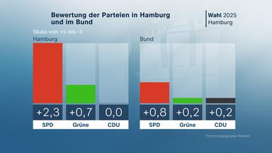 Grafik, Wahl, Hamburg, Bewertung der Parteien