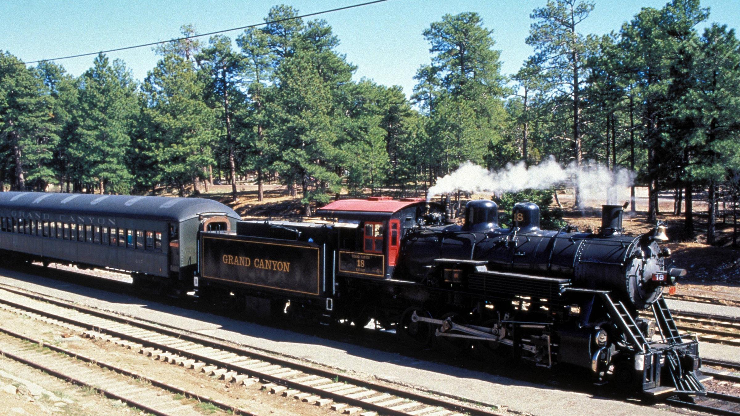 Historische Dampflok im Nationalpark Grand Canyon