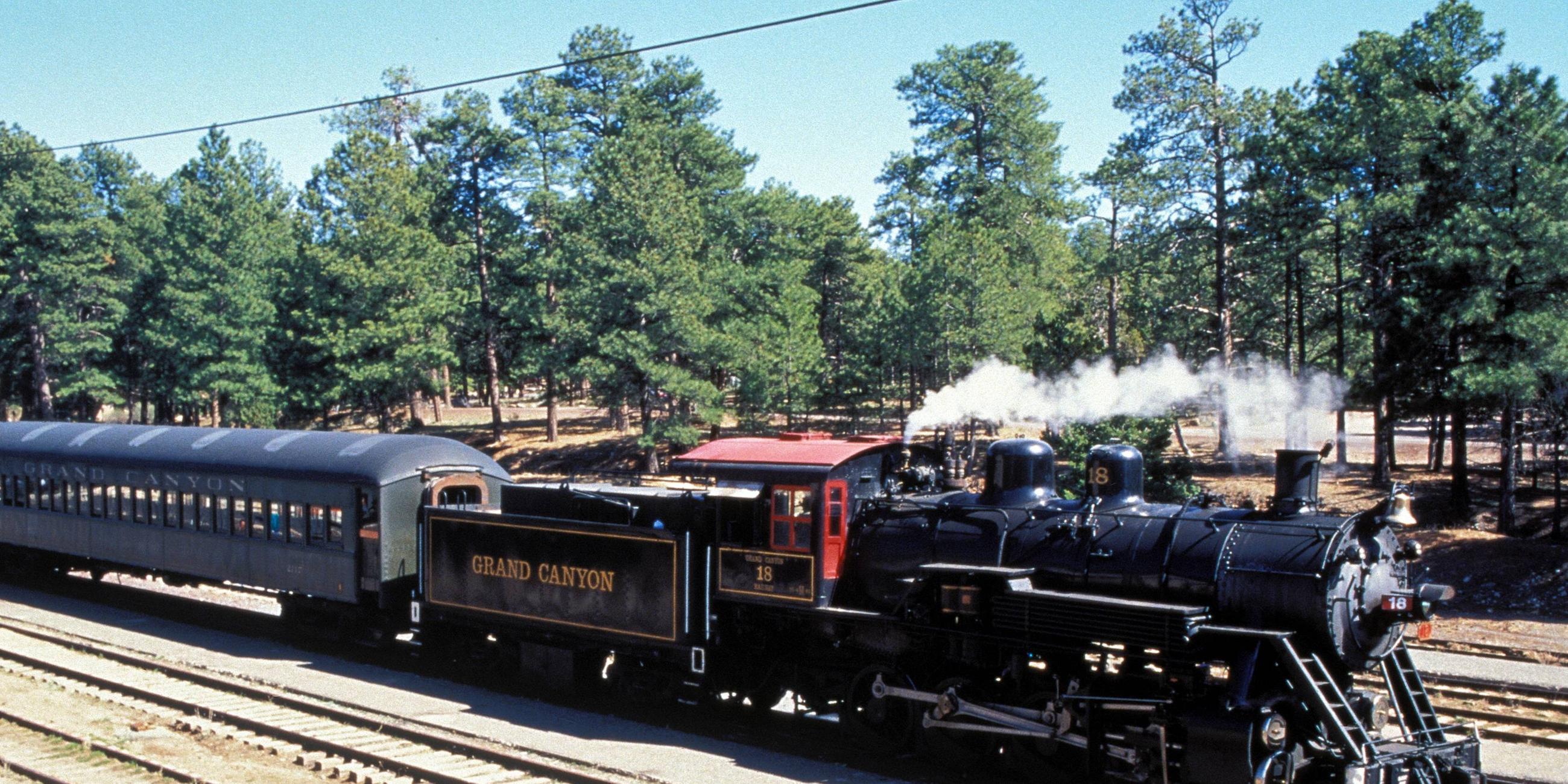 Historische Dampflok im Nationalpark Grand Canyon