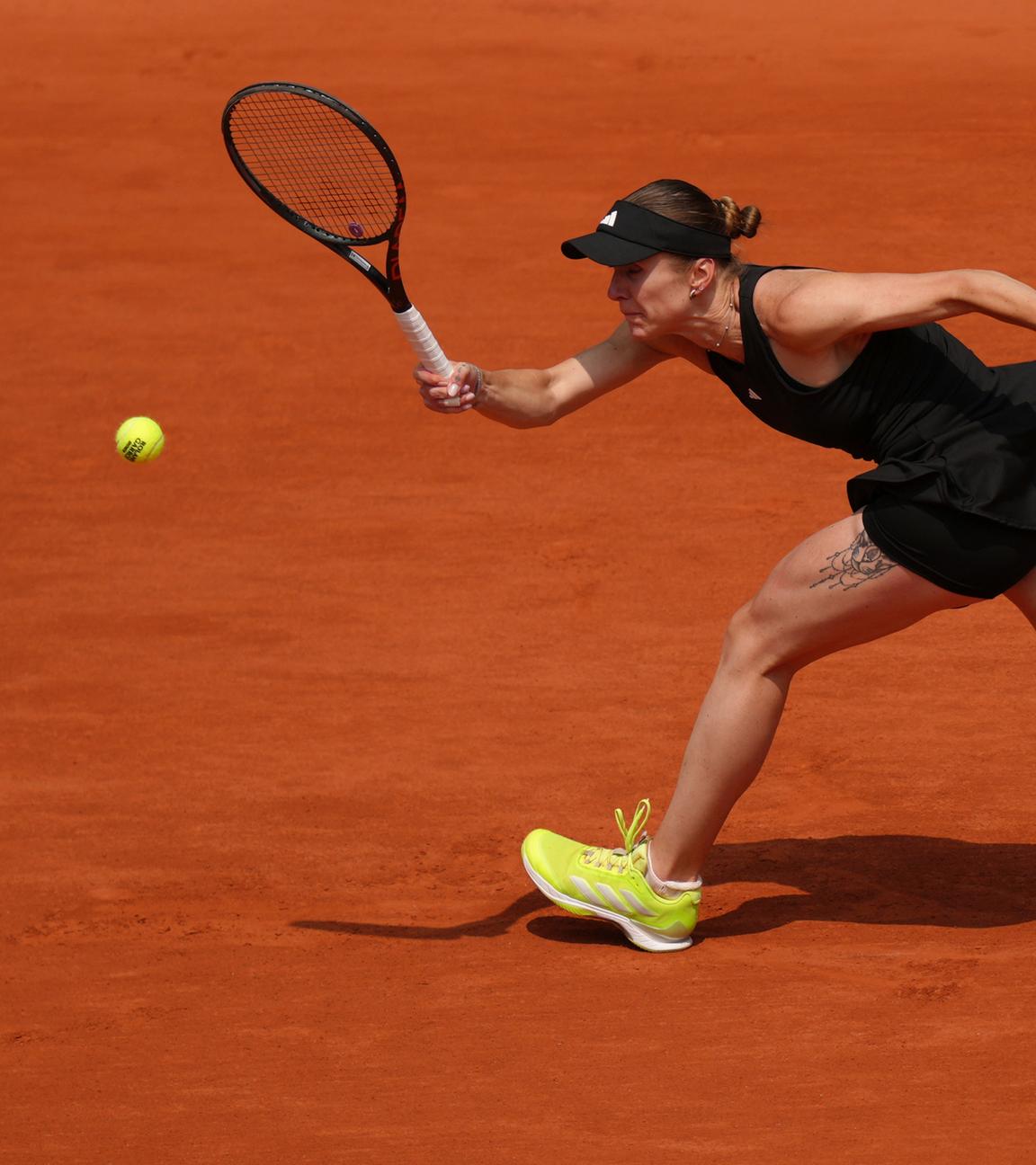 Die Tennisspielerin Elina Switolina bei einem Tennis-Match in Paris.