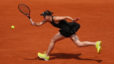 Die Tennisspielerin Elina Switolina bei einem Tennis-Match in Paris.