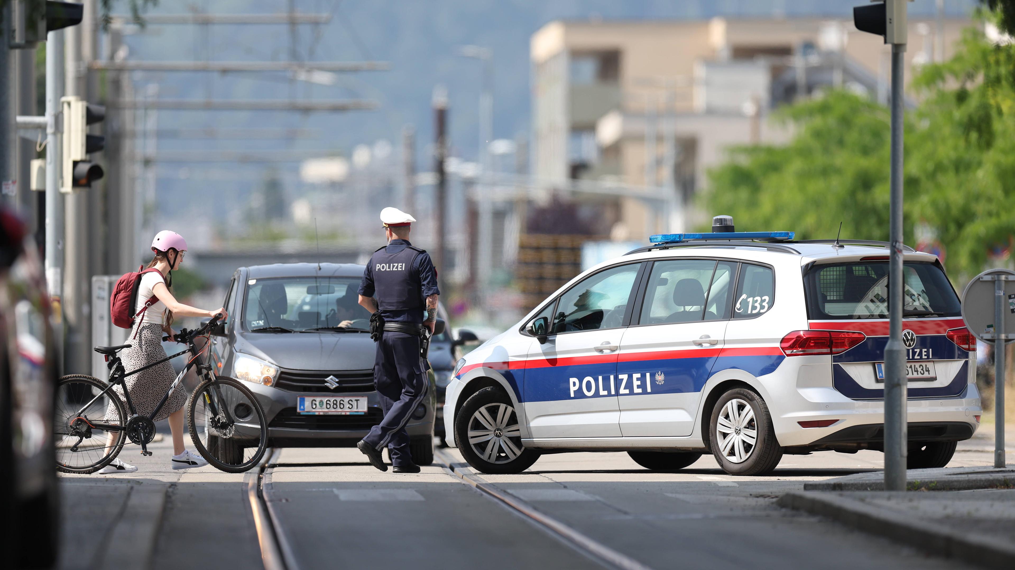 Ein Polizeiauto 