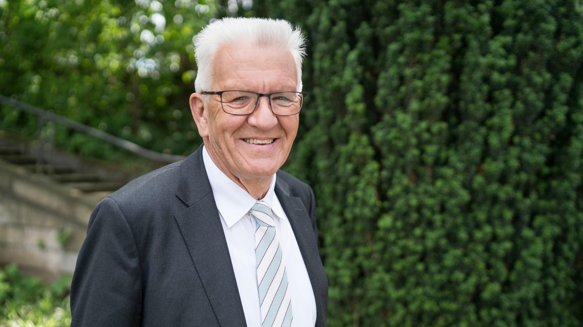 Porträt Ministerpräsident und ZDF-Verwaltungsratsmitglied Winfried Kretschmann