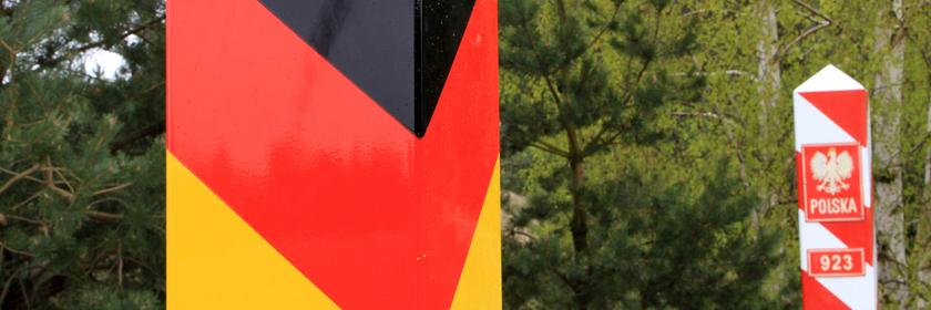 Deutsch-polnische Grenze bei Ahlbeck