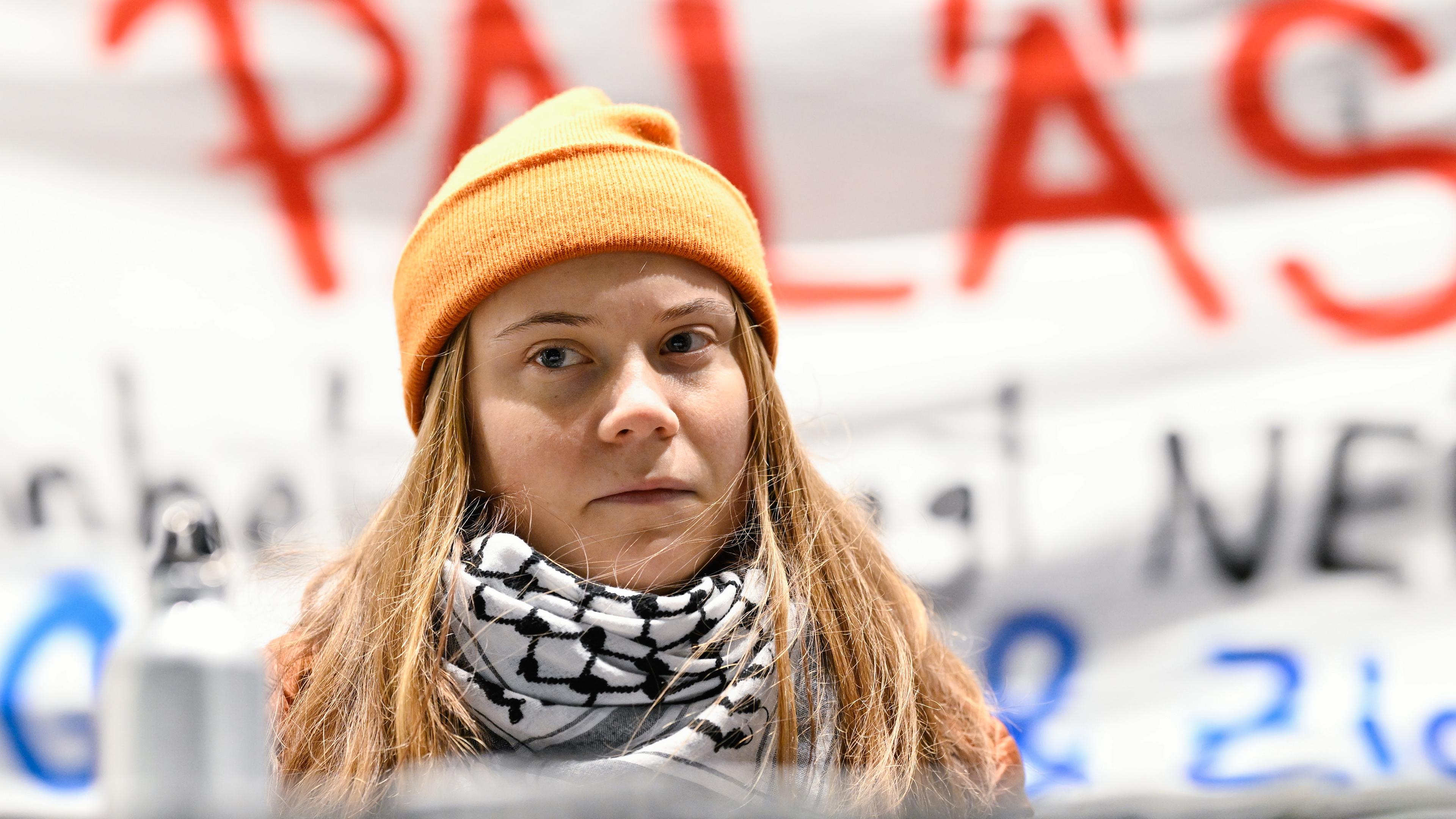 Aktivistin Thunberg bei pro-palästinensischer Demonstration