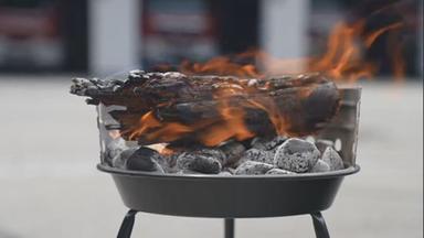 Lebensgefahr: Heckenbrand durch Garten-Grill