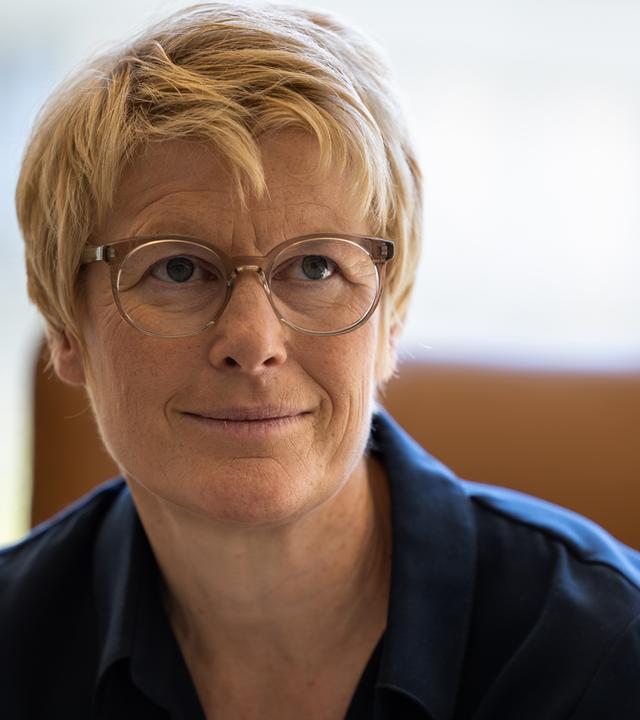 Die Wirtschaftsweise und Vorsitzende der Gaspreiskommission, Veronika Grimm, im Statistischem Bundesamt.