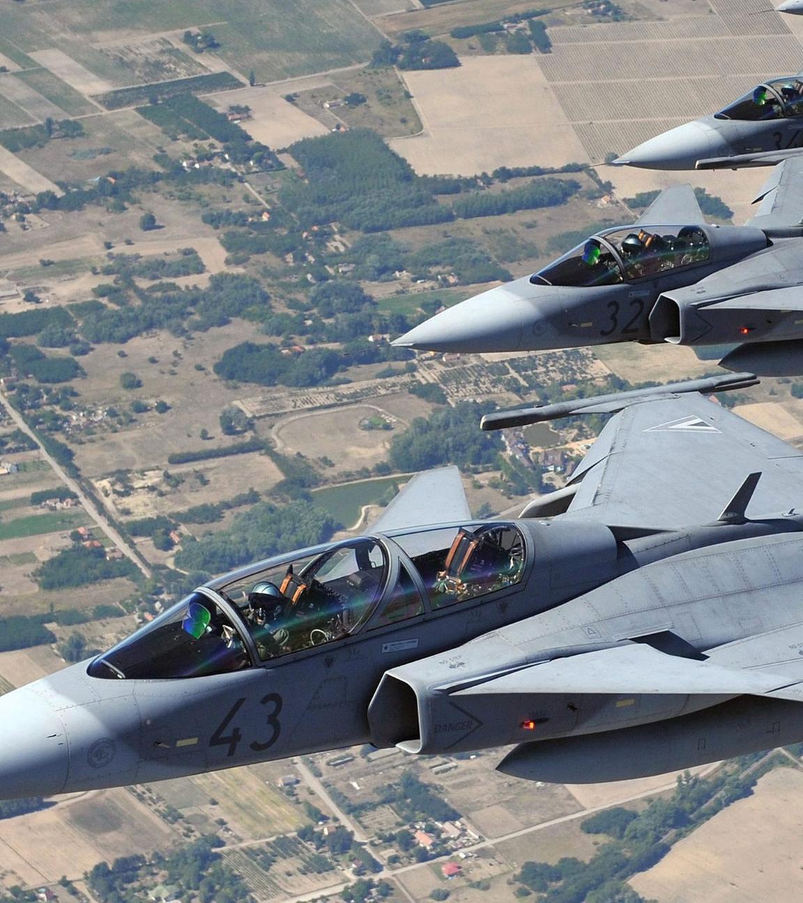 Ungarischer Gripen Kampfjet. (Archiv)