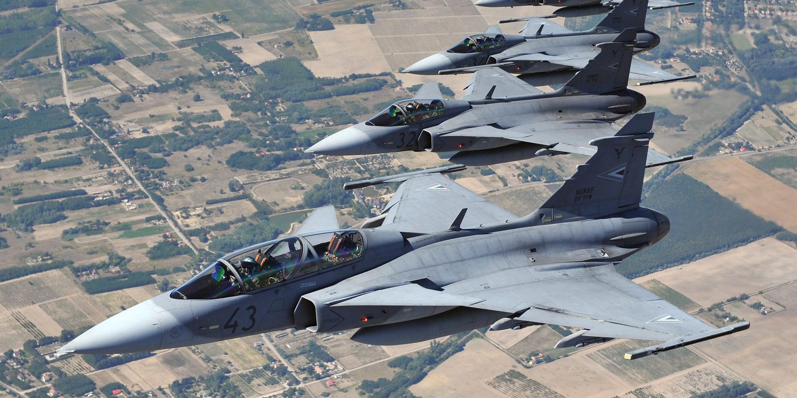 Ungarischer Gripen Kampfjet. (Archiv)