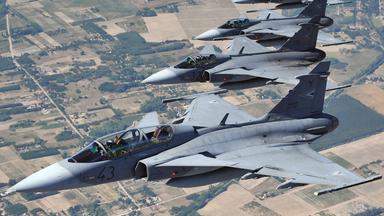 Ungarischer Gripen Kampfjet. (Archiv)