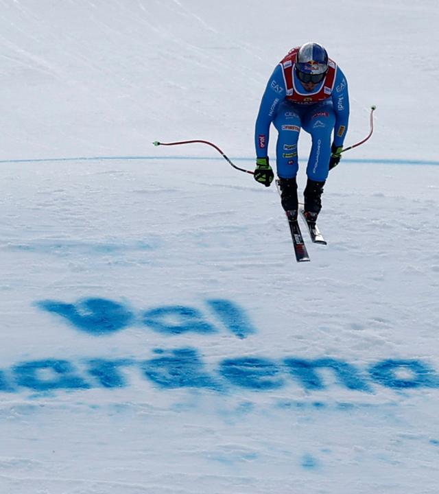 Skirennläufer Dominik Paris bei der Abfahrt der Männer in Gröden.